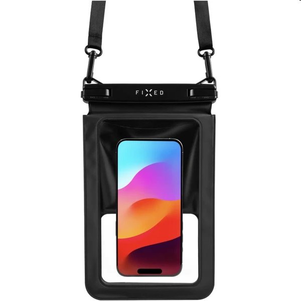 FIXED Vodeodolné pouzdro na mobil FIXED Float Twin s kvalitným uzamykacím systémom a certifikáciou IPX8, čierne
