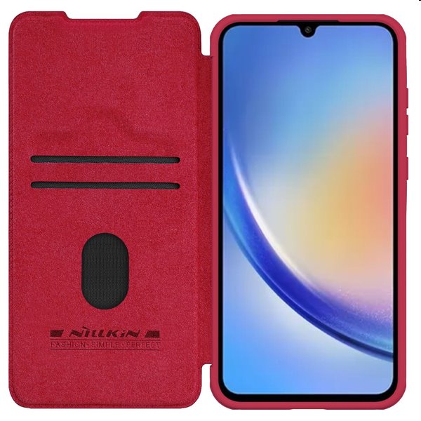 Puzdro Nillkin Qin BookPRO pre Samsung Galaxy A55 5G, červené