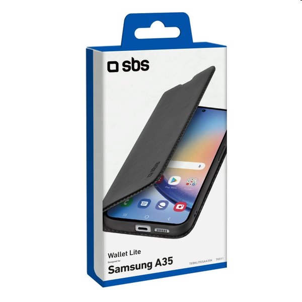 Puzdro SBS Book Wallet Lite pre Samsung Galaxy A35 5G, čierne