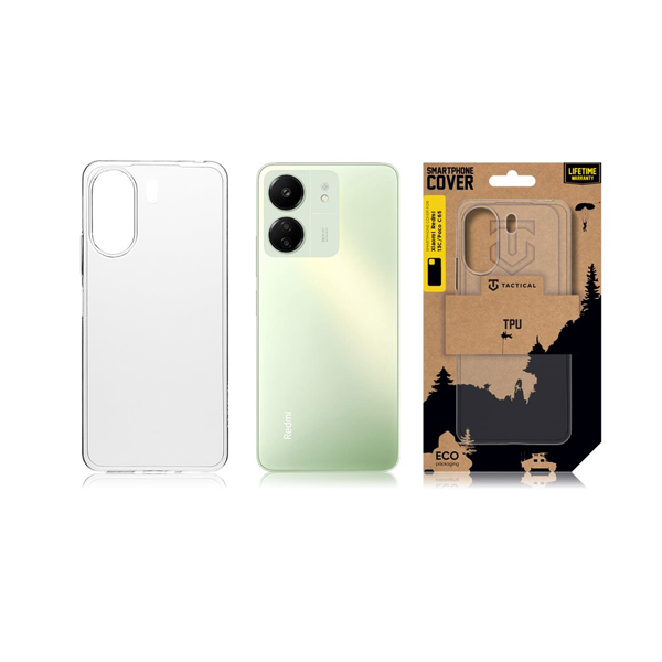 Puzdro Tactical TPU pre Xiaomi Redmi 13C/Poco C65, transparentné