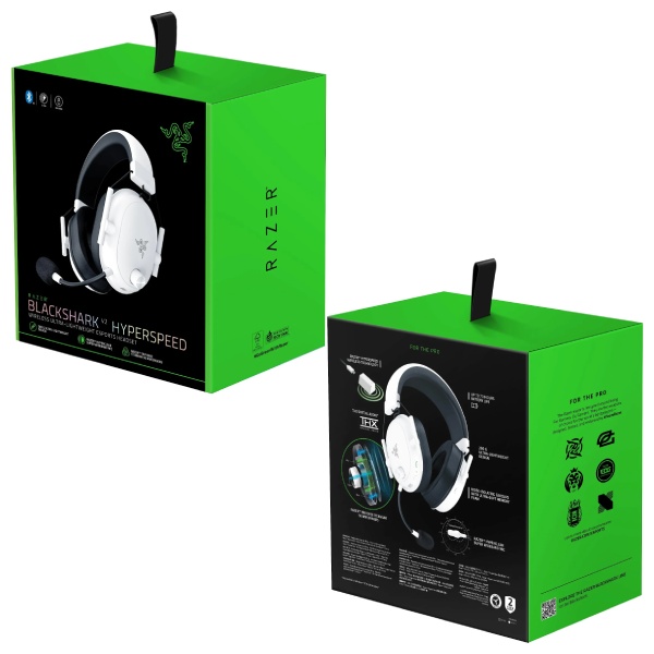 Razer BlackShark V2 HyperSpeed Wireless, white Razer BlackShark V2 HyperSpeed Wireless, white