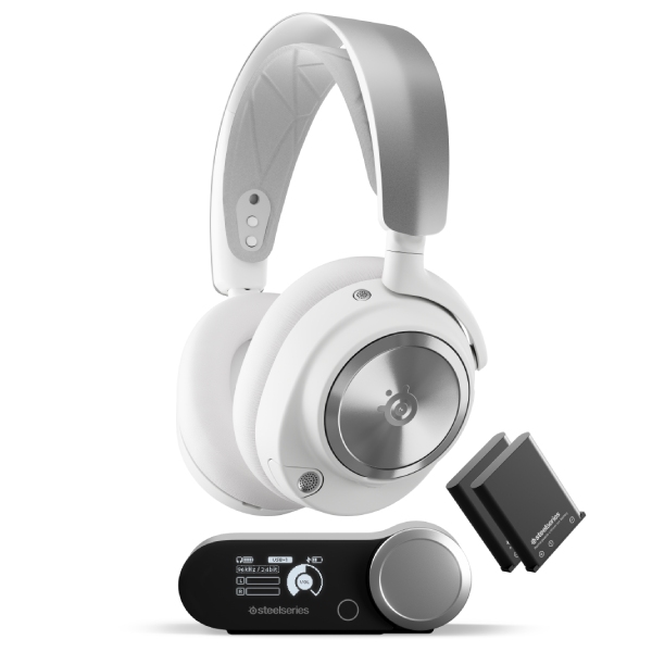 Bezdrôtové slúchadlá SteelSeries Arctis Nova Pro Wireless, biele Bezdrôtové slúchadlá SteelSeries Arctis Nova Pro Wireless, biele