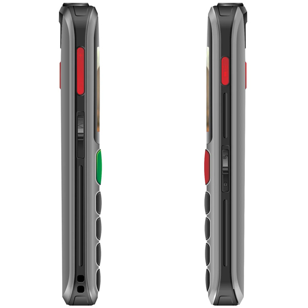 Evolveo EasyPhone ET, mobilný telefón pre seniorov s nabíjacím stojanom, strieborný