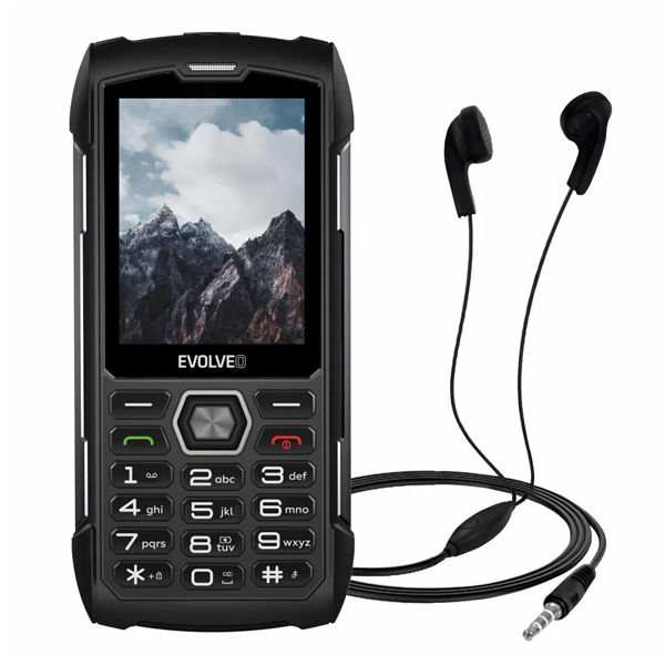 Evolveo StrongPhone H1, vodotesný odolný Dual SIM telefón, čierno-šedý Evolveo StrongPhone H1, vodotesný odolný Dual SIM telefón, čierno-šedý