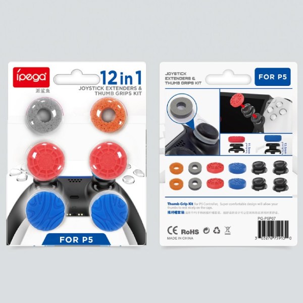iPega P5P07 set krytiek na ovládacie páčky pre PlayStation 5 ovládače, 12 ks iPega P5P07 set krytiek na ovládacie páčky pre PlayStation 5 ovládače, 12 ks