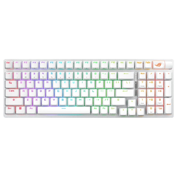 ASUS ROG Strix Scope 2 96 bezdrôtová herná klávesnica, biela ( ROG NX Snow ), US ASUS ROG Strix Scope 2 96 bezdrôtová herná klávesnica, biela ( ROG NX Snow ), US
