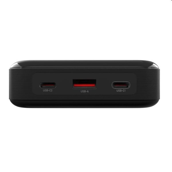 FIXED Powerbanka Zen 20 Pro s LCD displejom a výstupom 130W, 20 000 mAh, čierna