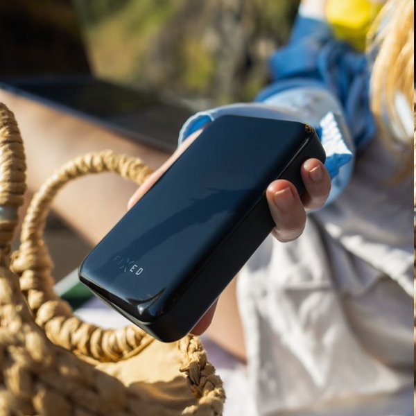 FIXED Powerbanka Zen 20 Pro s LCD displejom a výstupom 130W, 20 000 mAh, čierna