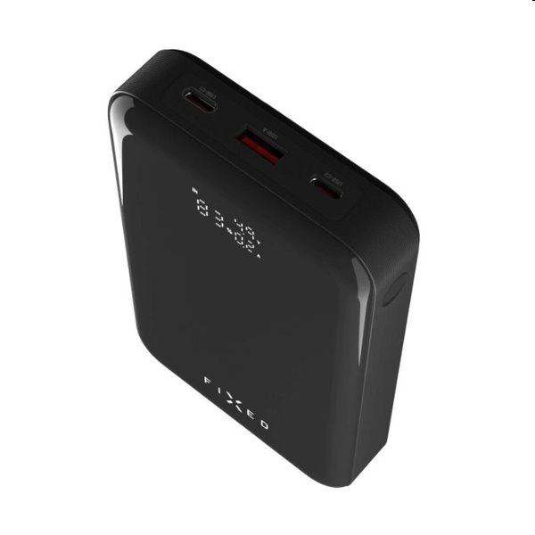 FIXED Powerbanka Zen 20 Pro s LCD displejom a výstupom 130W, 20 000 mAh, čierna