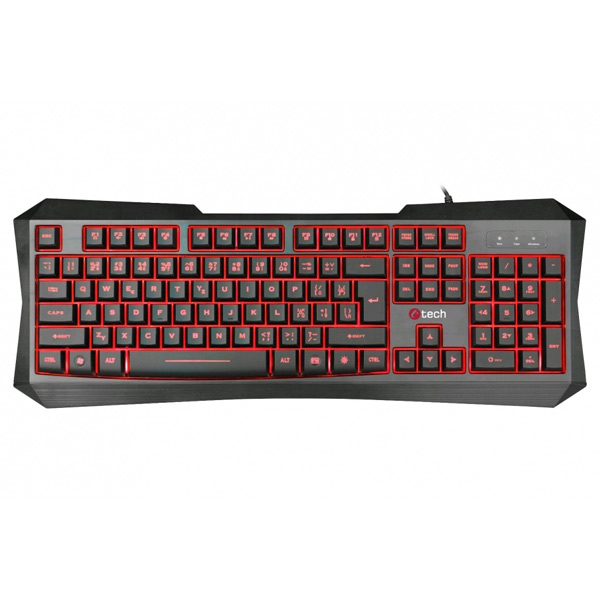 Herná klávesnica C-Tech Nereus, CZ/SK rozloženie Herná klávesnica C-Tech Nereus, CZ/SK rozloženie