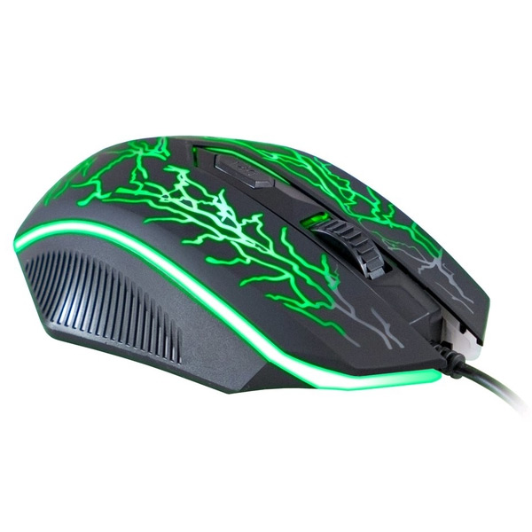 Herná myš C-Tech Tychon, USB, 3200 DPI, 7 farieb, čierna Herná myš C-Tech Tychon, USB, 3200 DPI, 7 farieb, čierna