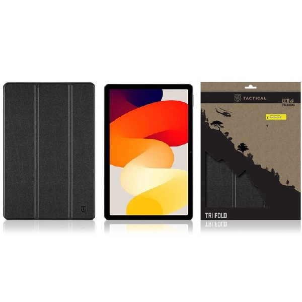 Puzdro Tactical Book Tri Fold pre Xiaomi Redmi Pad SE, čierne Puzdro Tactical Book Tri Fold pre Xiaomi Redmi Pad SE, čierne