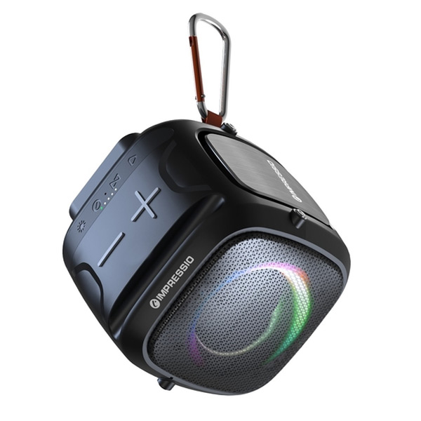 Repro C-TECH Impressio Qubis mini, SD, USB, BT, AUX-IN, FM rádio, TWS, IPX6, RGB
