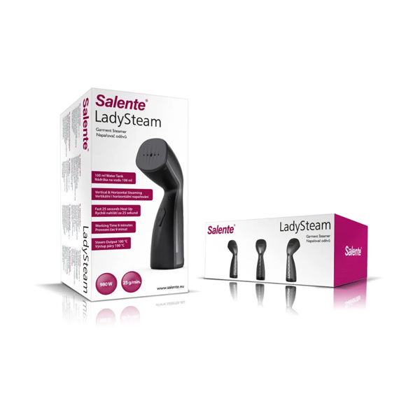 Salente LadySteam, ručný naparovač odevov a hygienický čistič 2v1 Salente LadySteam, ručný naparovač odevov a hygienický čistič 2v1