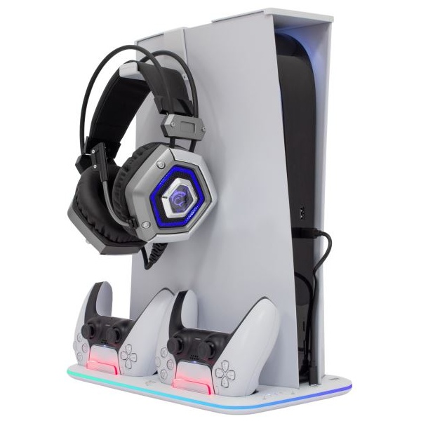 White Shark KIMURA chladiaci stojan a nabíjacia stanica pre PlayStation 5 White Shark KIMURA chladiaci stojan a nabíjacia stanica pre PlayStation 5