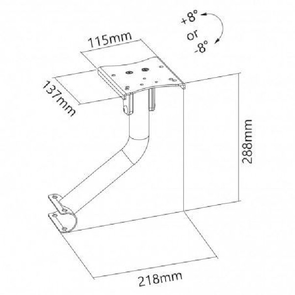 White Shark SHIFTER držiak na riadiacu páku pre RSC-303, čierny