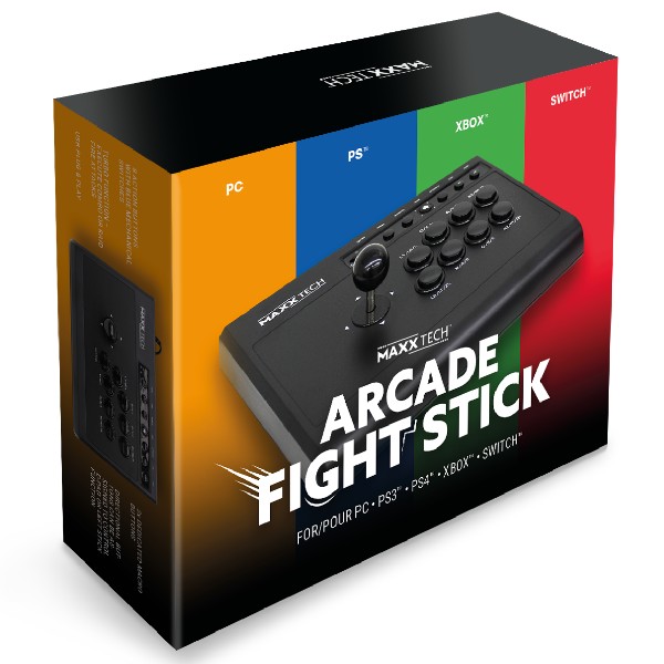 Maxx Tech Arcade Fight Stick pre PC, NSW, PS3/4, Xbox One, Xbox Series X|S, Android Maxx Tech Arcade Fight Stick pre PC, NSW, PS3/4, Xbox One, Xbox Series X|S, Android