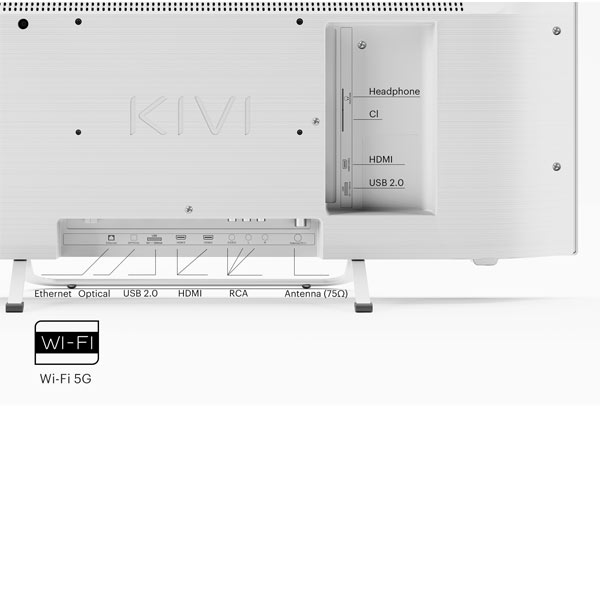 KIVI TV 32F760QW, 32" (81 cm), HD LED TV, AndroidTV, biely KIVI TV 32F760QW, 32" (81 cm), HD LED TV, AndroidTV, biely