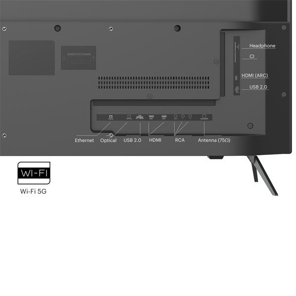 KIVI TV 40F760QB, 40" (100 cm), HD LED TV, AndroidTV, čierny