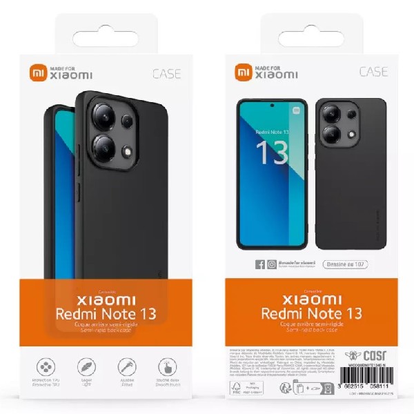 Made for Xiaomi TPU puzdro pre Xiaomi Redmi Note 13 4G, čierne Made for Xiaomi TPU puzdro pre Xiaomi Redmi Note 13 4G, čierne