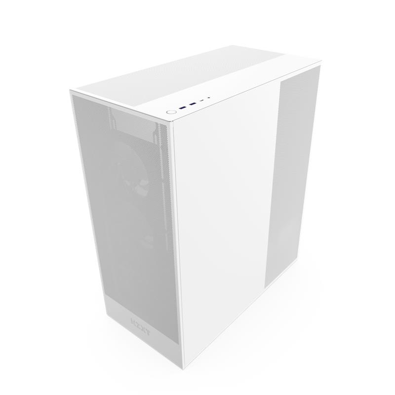 NZXT case H7 Flow / 2x 120 mm fan / tempered glass / mesh panel / white