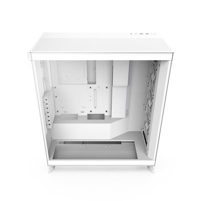 NZXT case H7 Flow / 2x 120 mm fan / tempered glass / mesh panel / white