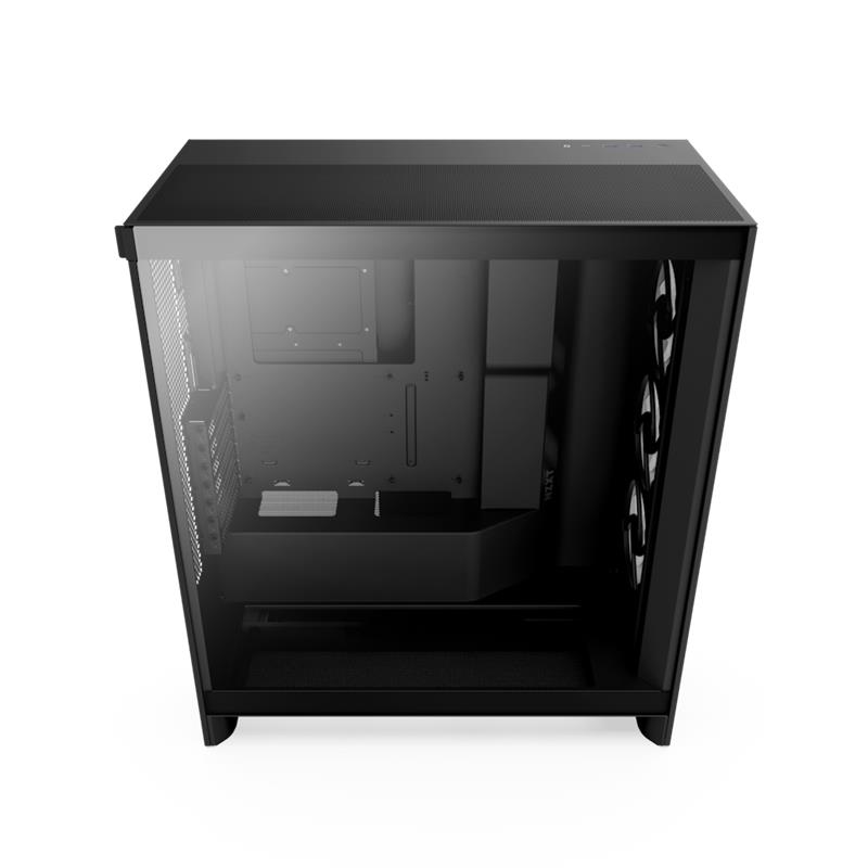 NZXT case H7 Flow RGB / 3x 140 mm fan / glass / mesh panel / black