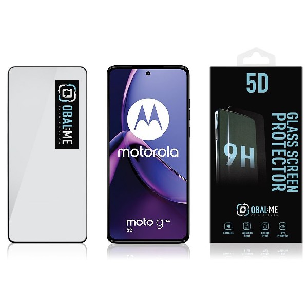 OBAL:ME 5D Ochranné tvrdené sklo pre Motorola G84, čierne OBAL:ME 5D Ochranné tvrdené sklo pre Motorola G84, čierne