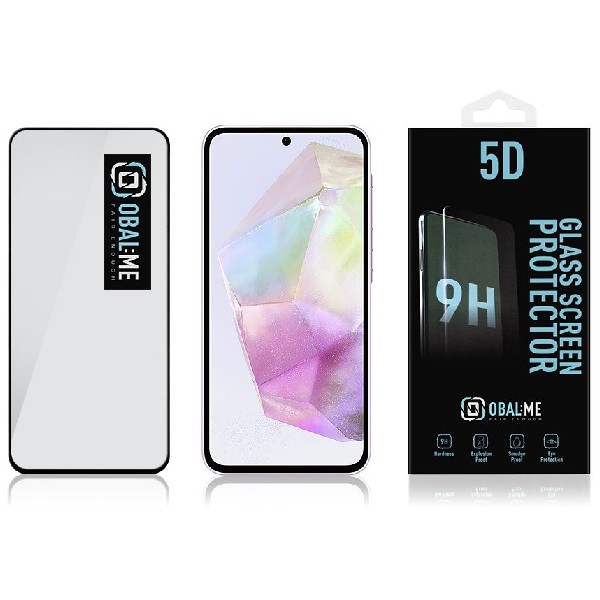 OBAL:ME 5D Ochranné tvrdené sklo pre Samsung Galaxy A35, čierne OBAL:ME 5D Ochranné tvrdené sklo pre Samsung Galaxy A35, čierne