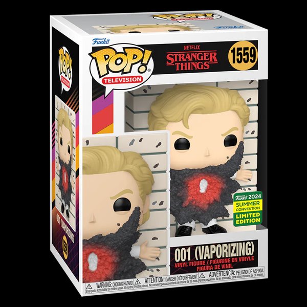 POP! TV: 001 Vaporizing (Stranger Things) 2024 Summer Convention Limited Edition POP! TV: 001 Vaporizing (Stranger Things) 2024 Summer Convention Limited Edition