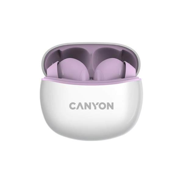 Canyon TWS-5 bezdrôtové slúchadlá, fialové Canyon TWS-5 bezdrôtové slúchadlá, fialové