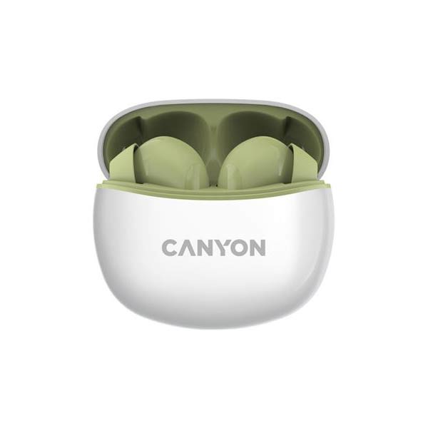 Canyon TWS-5 bezdrôtové slúchadlá, zelené Canyon TWS-5 bezdrôtové slúchadlá, zelené