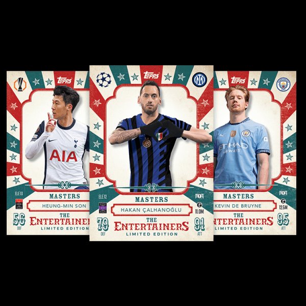Futbalové karty Topps Match Attax TCG 2024/25 UCC Booster Tin 4 zelená Futbalové karty Topps Match Attax TCG 2024/25 UCC Booster Tin 4 zelená