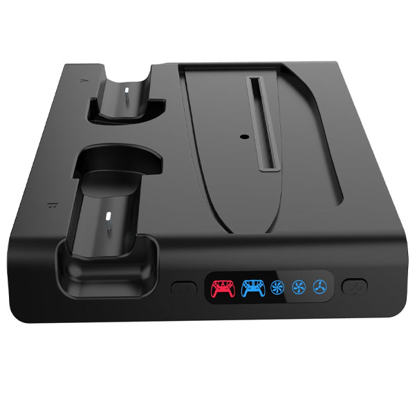 iPega P5S006 Multifunctional charging RGB stand with cooling for PS5 Slim, black iPega P5S006 Multifunctional charging RGB stand with cooling for PS5 Slim, black
