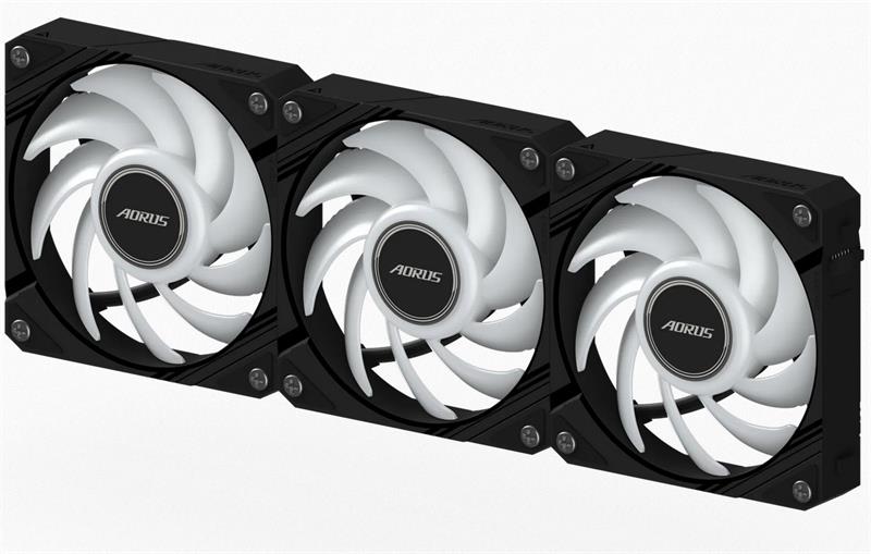 Gigabyte AORUS EZ CHAIN FAN 120, ARGB, black, 3-Pack