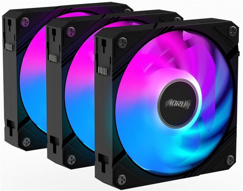 Gigabyte AORUS EZ CHAIN FAN 120, ARGB, black, 3-Pack