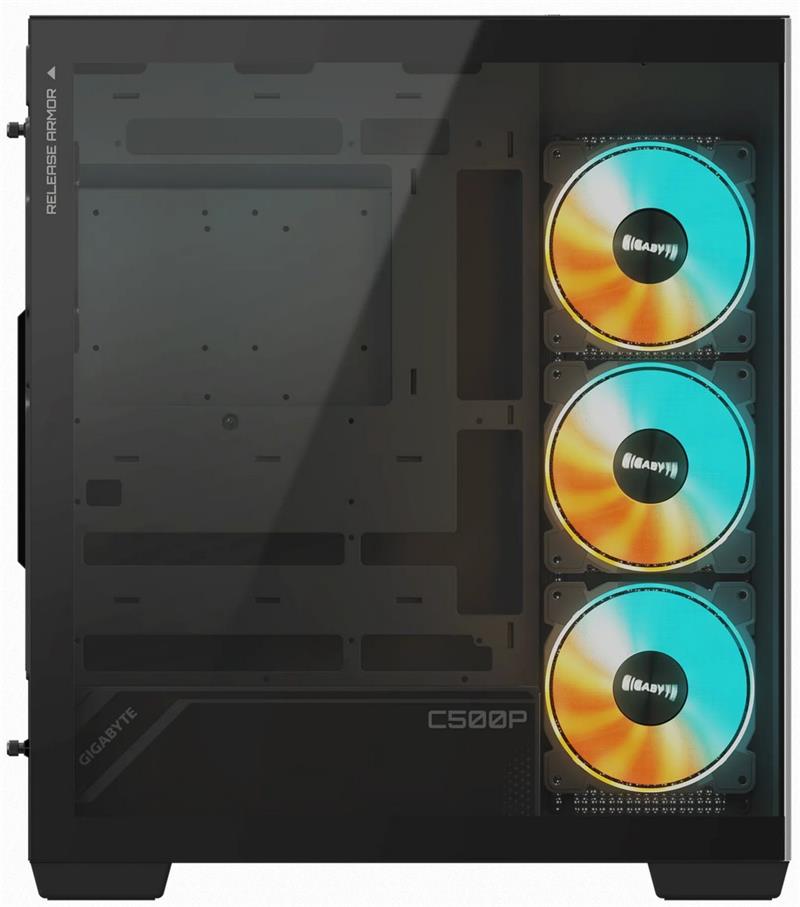 GIGABYTE case C500 PANORAMIC STEALTH, ATX, Mid Tower, black