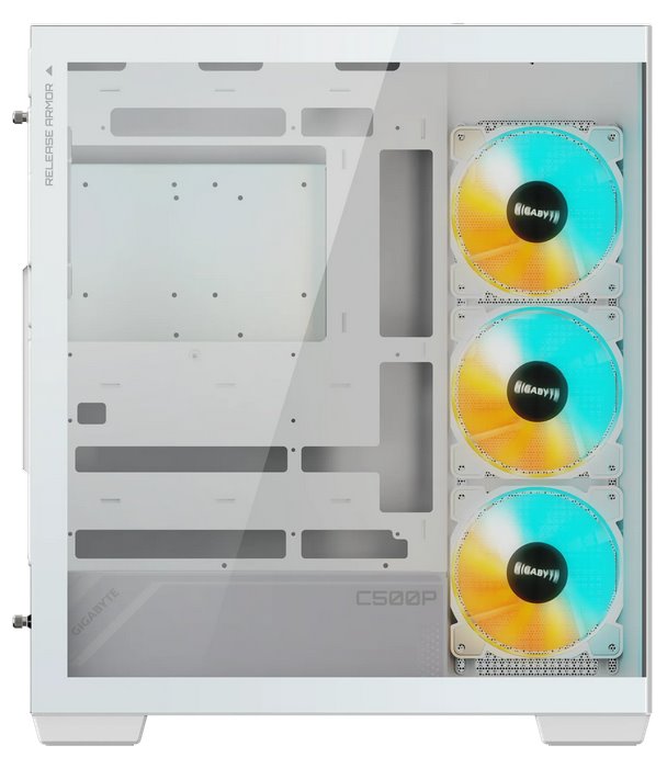GIGABYTE case C500 PANORAMIC STEALTH ICE, ATX, Mid Tower, white