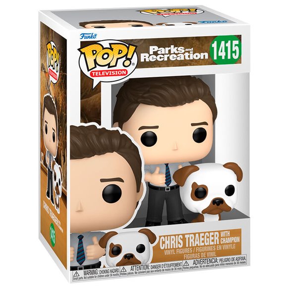 POP! TV: Chris Traeger with Champion (Parks and Recreation) POP! TV: Chris Traeger with Champion (Parks and Recreation)