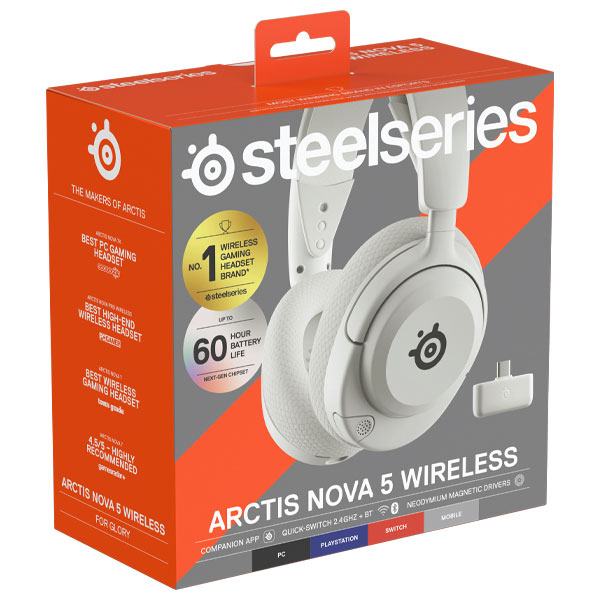 Steelseries Arctis Nova 5, biele Steelseries Arctis Nova 5, biele