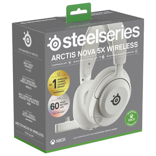 Steelseries Arctis Nova 5X pre Xbox, biele Steelseries Arctis Nova 5X pre Xbox, biele