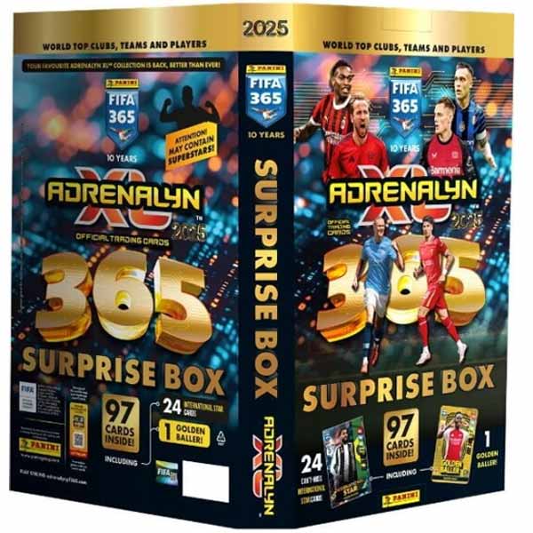 Futbalové karty Panini FIFA 365 2024/2025 Adrenalyn Adventný kalendár Surprise box Futbalové karty Panini FIFA 365 2024/2025 Adrenalyn Adventný kalendár Surprise box