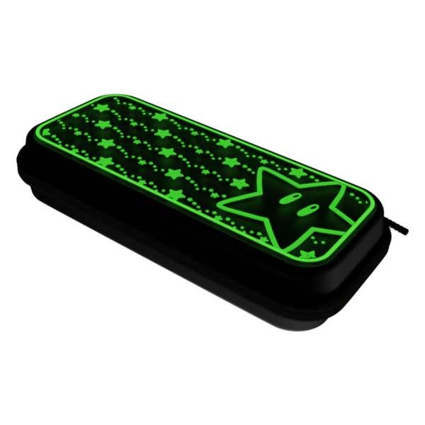 PDP Super Star Plus Glow cestovný obal pre Nintendo Switch, čierny