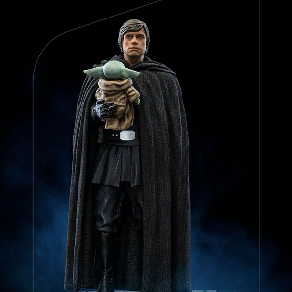 Statue Luke Skywalker and Grogu The Mandalorian Art Scale 1/10 (Star Wars)