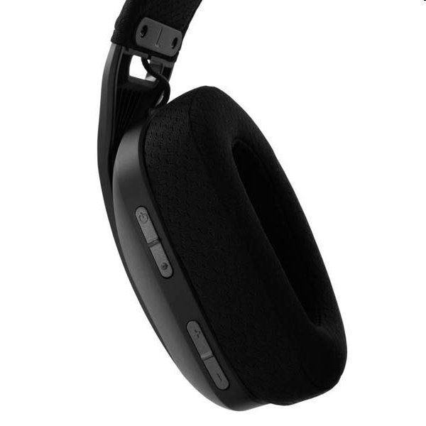 White Shark Wireless Gaming headphones BUTTERFLY, PC, PS4/PS5, MAC, black, vystavený, záruka 21 mesiacov