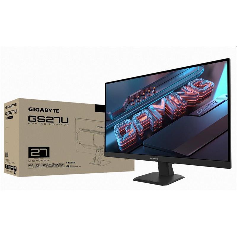 GIGABYTE LCD GS27U GAMING Monitor 27" UHD 3840x2160 , IPS, 160Hz, 2xHDMI, DP