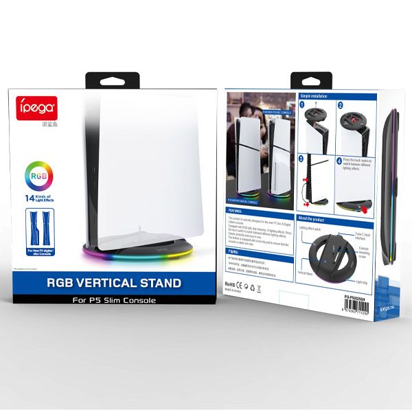 iPega P5R001 Protiprachový Kryt a Záslepky pre PS5 Pro, Black