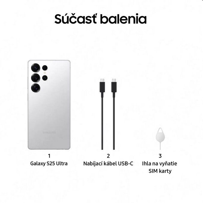 Samsung Galaxy S25 Ultra 5G 12GB/256GB Titanium Whitesilver/Bílý titan