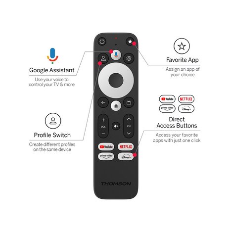 Thomson Streaming Box Plus 270 - 4K UHD, Google TV, Dolby Vision+Atmos