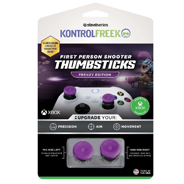 Kontrolfreek Frenzy Performance Thumbsticks made for Xbox Series X|S, Xbox One, purple